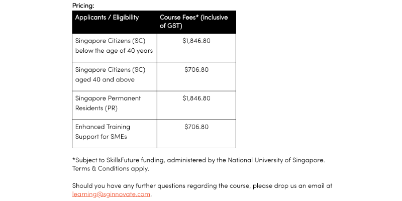 Course Pricing